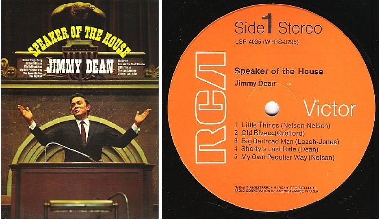 Dean, Jimmy / Speaker Of the House (1968) / RCA Victor LSP-4035 (Album, 12" Vinyl)