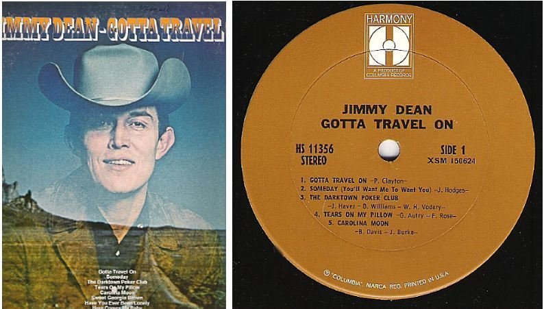 Dean, Jimmy / Gotta Travel On (1969) / Harmony HS-11356 (Album, 12" Vinyl)