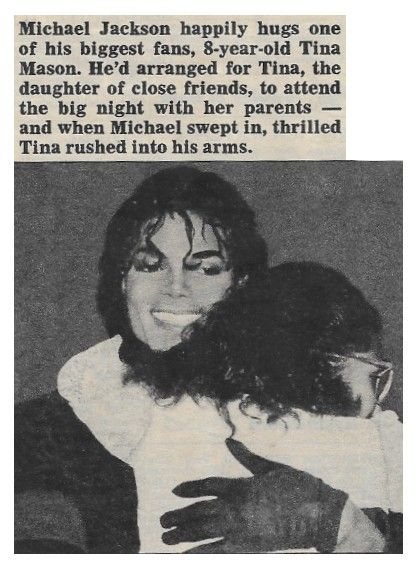 Jackson, Michael / Happily Hugs One of His Biggest Fans (1990)
