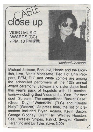 Jackson, Michael / Video Music Awards (1995)