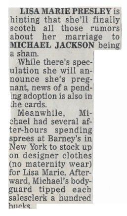 Jackson, Michael / Scotch All Those Rumors (1995)