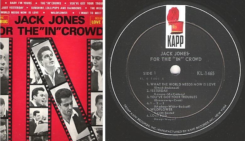 Jones, Jack / For the "In" Crowd (1966) / Kapp KL-1465 (Album, 12" Vinyl)