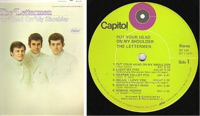 Lettermen, The / Put Your Head On My Shoulder (1968) / Capitol SW-781
