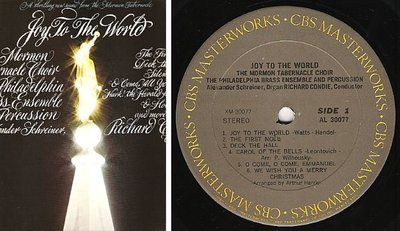 Mormon Tabernacle Choir / Joy To the World (1970) / Columbia Masterworks XM-30077
