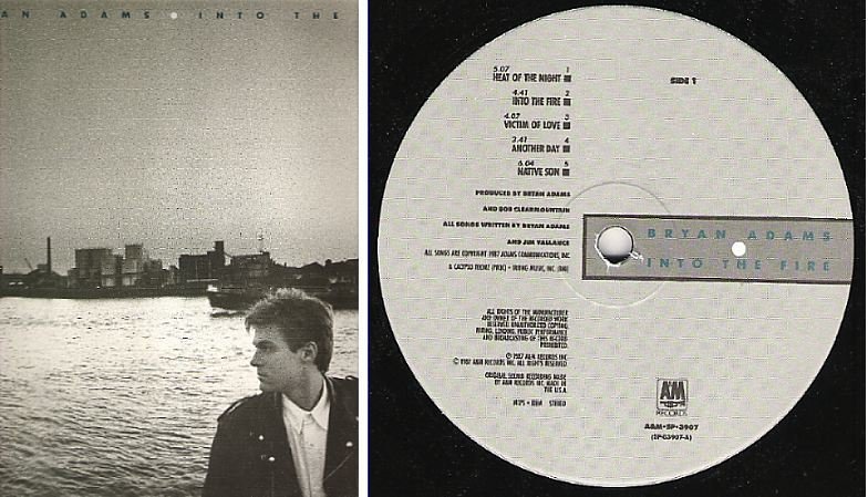 Adams, Bryan / Into the Fire (1987) / A+M SP-3907 (Album, 12" Vinyl)