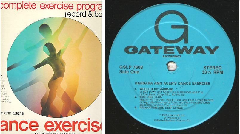 Auer, Barbara Ann / Dance Exercise - Complete Volume One (1980) / Gateway GSLP-7608 (Album, 12" Vinyl)