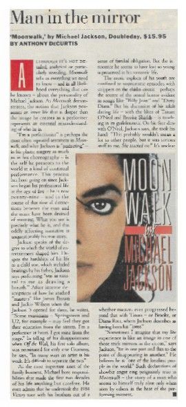 Jackson, Michael / Man in the Mirror (Moonwalk Review) (1988)