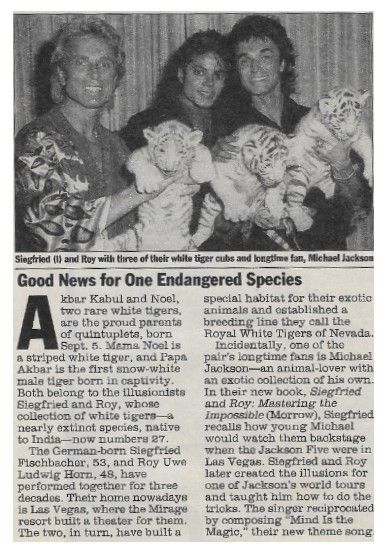 Jackson, Michael / Good News for One Endangered Species (1992)
