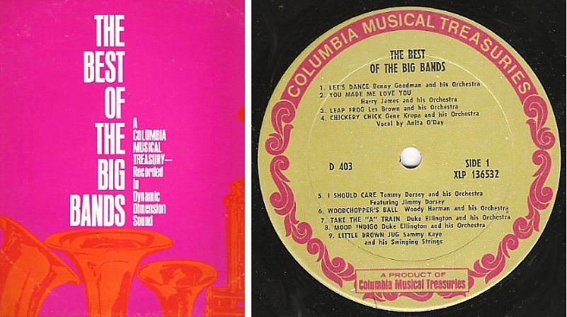 Various Artists / The Best of the Big Bands (1968) / Columbia Musical Treasuries P2M-5193 / Two LP Set