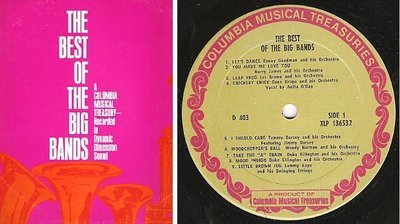 Various Artists / The Best of the Big Bands (1968) / Columbia Musical Treasuries P2M-5193 / Two LP Set