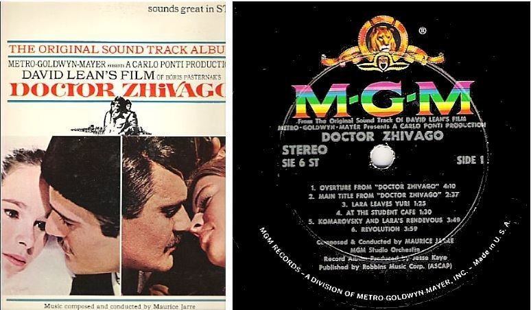 Soundtrack / Doctor Zhivago (1966) / MGM S1E-6ST