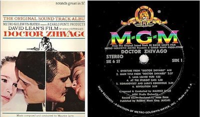 Soundtrack / Doctor Zhivago (1966) / MGM S1E-6ST