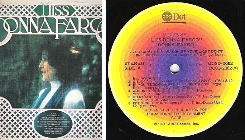 Fargo, Donna / Miss Donna Fargo (1974) / ABC-Dot DOSD-2002 (Album, 12" Vinyl)
