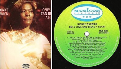 Warwick, Dionne / Only Love Can Break a Heart (1977) / Musicor MUS-2501