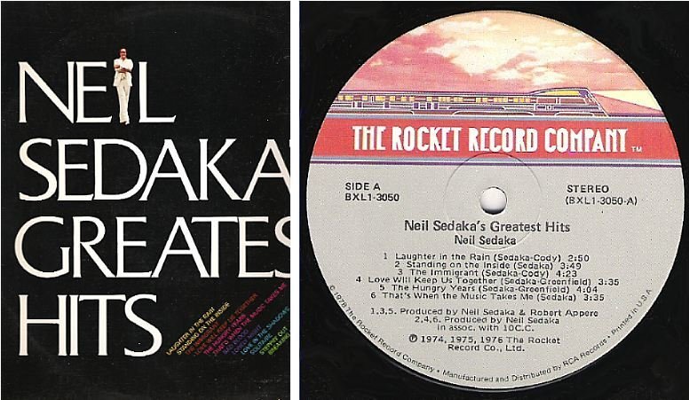 Sedaka, Neil / Greatest Hits (1977) / Rocket BXL1-3050