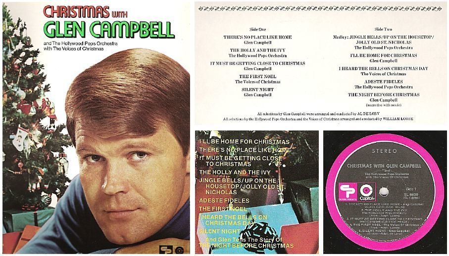 Campbell, Glen / Christmas With Glen Campbell (1969) / Capitol Creative Products SL-6699 (Album, 12" Vinyl)