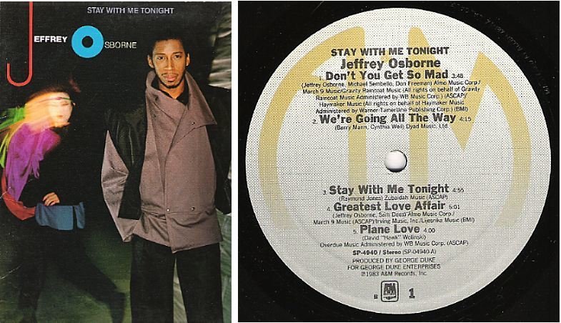 Osborne, Jeffrey / Stay With Me Tonight (1983) / A+M SP-4940
