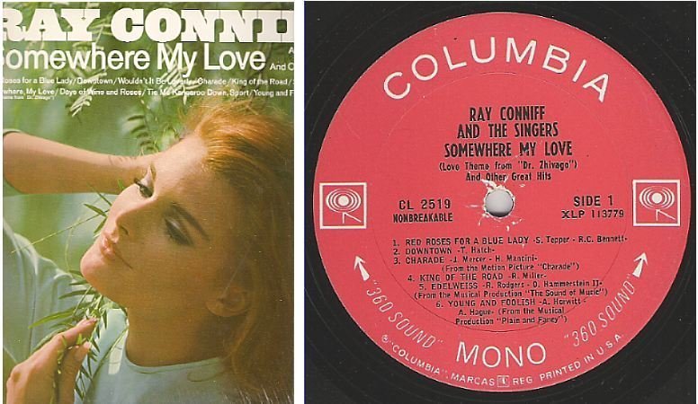 Conniff, Ray / Somewhere My Love (1966) / Columbia CL-2519 (Album, 12" Vinyl)