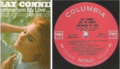 Conniff, Ray / Somewhere My Love (1966) / Columbia CL-2519