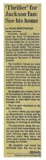Jackson, Michael / Thriller for Jackson Fan: See His Home (Part 1)