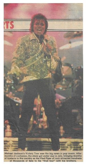 Jackson, Michael / Victory Tour Was the Big News in Pop Music (1984)