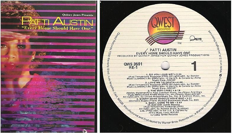 Austin, Patti / Every Home Should Have One (1981) / Qwest QWS-3591 (Album, 12" Vinyl)
