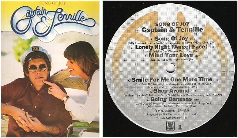 Captain + Tennille, The / Song of Joy (1976) / A+M SP-4570 (Album, 12" Vinyl)