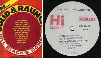 Black, Bill (Combo) / More Solid and Raunchy &#39;65 (1965) / Hi SHL-32023