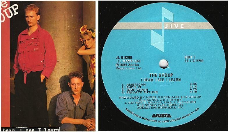 Group, The / I Hear I See I Learn (1984) / Jive JL 6-8209 (Album, 12" Vinyl)