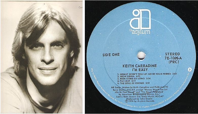 Carradine, Keith / I'm Easy (1976) / Asylum 7E-1066 (Album, 12" Vinyl)