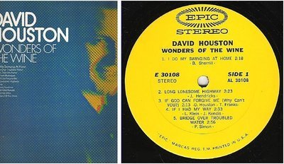 Houston, David / Wonders of the Wine (1970) / Epic E-30108