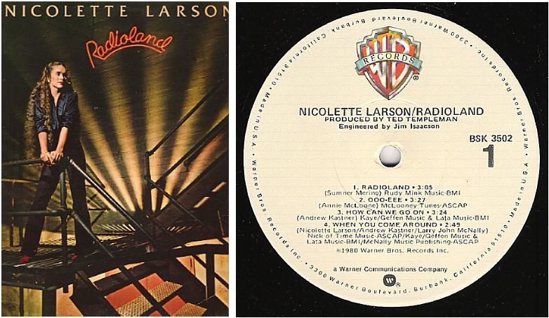 Larson, Nicolette / Radioland (1980) / Warner Bros. BSK-3502 (Album, 12" Vinyl)