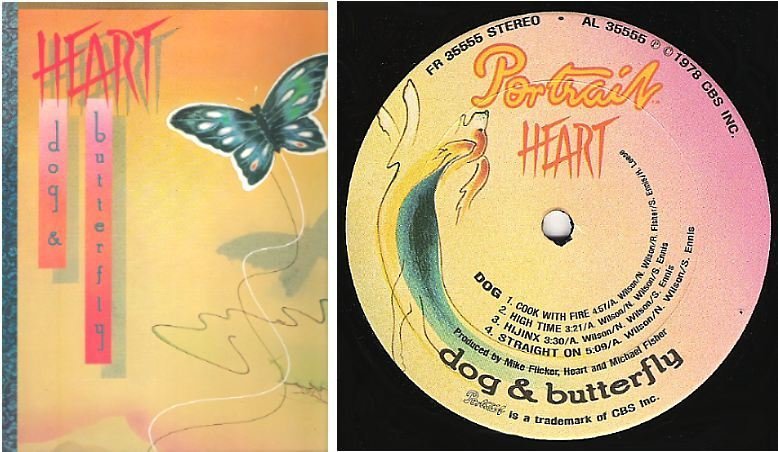 James Dyson konkurrerende Håndskrift Heart / Dog + Butterfly (1978) / Portrait FR-35555 (Album, 12" Vinyl)