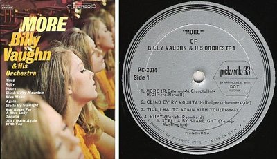 Vaughn, Billy / More of Billy Vaughn + His Orchestra (1966) / Pickwick PC-3074