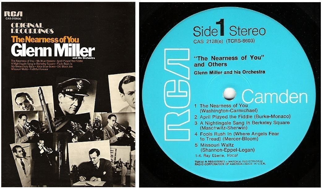 Miller, Glenn / The Nearness of You (1967) / RCA Camden CAS-2128