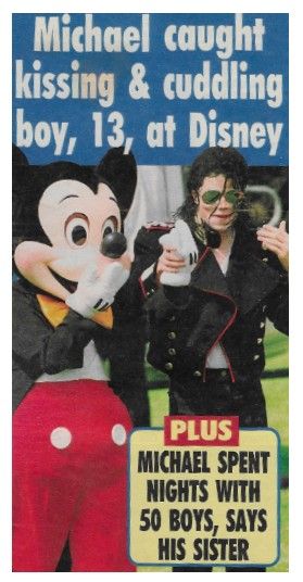 Jackson, Michael / Caught Kissing + Cuddling Boy, 13, at Disney (1993)
