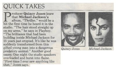 Jackson, Michael / Quick Takes (1990) / with Quincy Jones