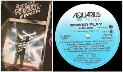 April Wine / Power Play (1982) / Aquarius AQR-533