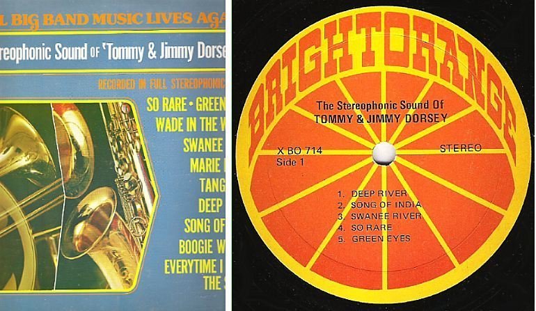 Various Artists / The Stereophonic Sound of Tommy + Jimmy Dorsey / Bright Orange X-BO-714