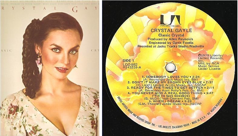 Gayle, Crystal / Classic Crystal (1979) / United Artists LOO-982 (Album, 12" Vinyl)
