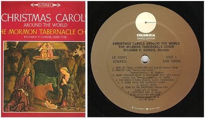 Mormon Tabernacle Choir / Christmas Carols Around the World / Columbia LE-10091