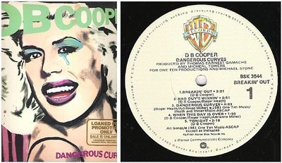 DB Cooper / Dangerous Curves (1981) / Warner Bros. BSK-3544