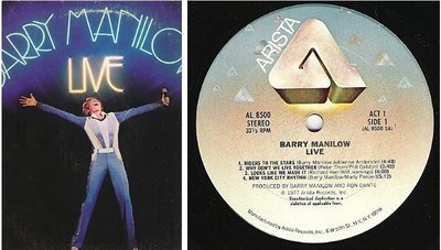 Manilow, Barry / Live (1977) / Arista AL-8500 / Double LP