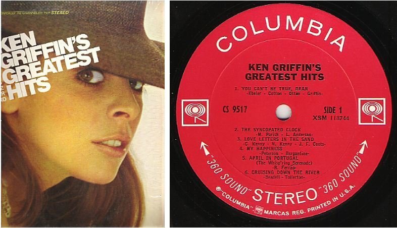 Griffin, Ken / Greatest Hits (1967) / Columbia CS-9517 (Album, 12" Vinyl)