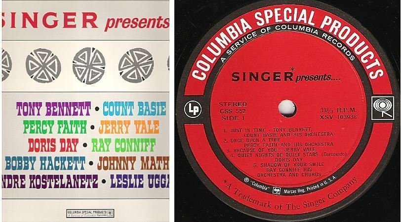 Bennett, Tony (+ Others) / Singer Presents...Tony Bennett (1966) / Columbia Special Products CSS-552 (Album, 12" Vinyl)