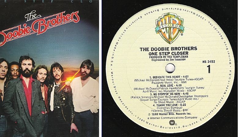 Doobie Brothers, The / One Step Closer (1980) / Warner Bros. HS-3452 (Album, 12" Vinyl)