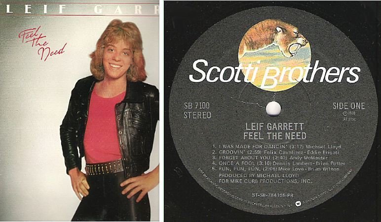 Garrett, Leif / Feel the Need (1978) / Scotti Brothers SB-7100 (Album, 12" Vinyl)