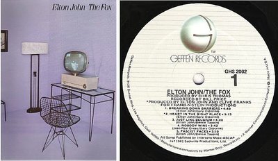 John, Elton / The Fox (1981) / Geffen GHS-2002