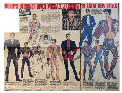 Jackson, Michael / Dolly&#39;s Designer Gives Michael Jackson 10 Great New Looks (1991)