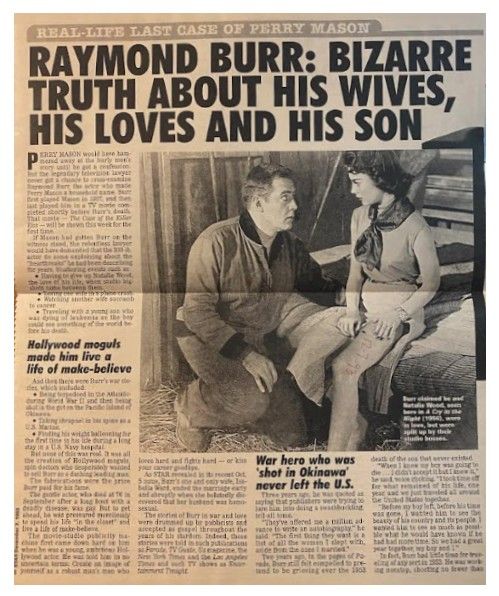Burr, Raymond / Bizarre Truth About His Wives, His Loves and His Son (1993)